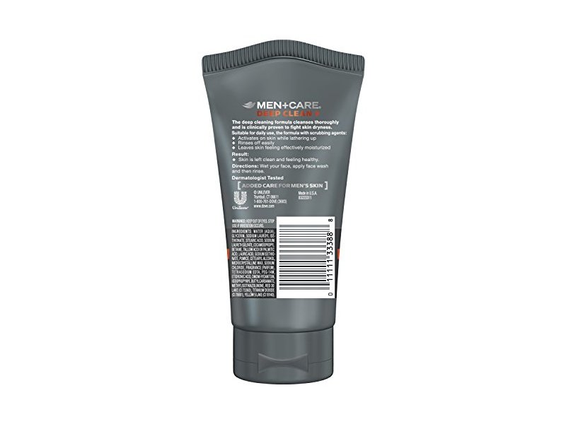 Dove Men+Care Face Scrub, Deep Clean+, 5 fl oz