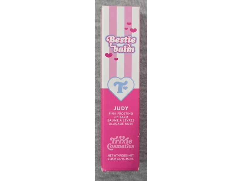 Trixie Cosmetics Pink Forsting Lip Balm, Judy, 0.45 fl oz/13.35 mL