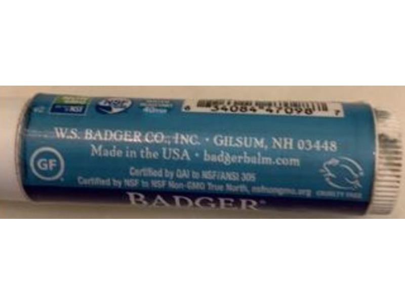 Badger Lip Balm, SPF 15, Unscented, 0.15 oz/4.2 g