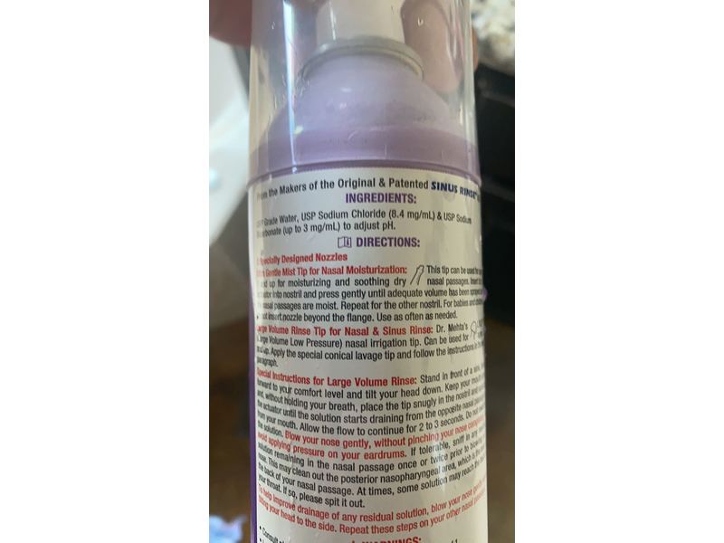 Neilmed All-In-One Nasal Wash Sterile Saline Spray, 6 fl oz