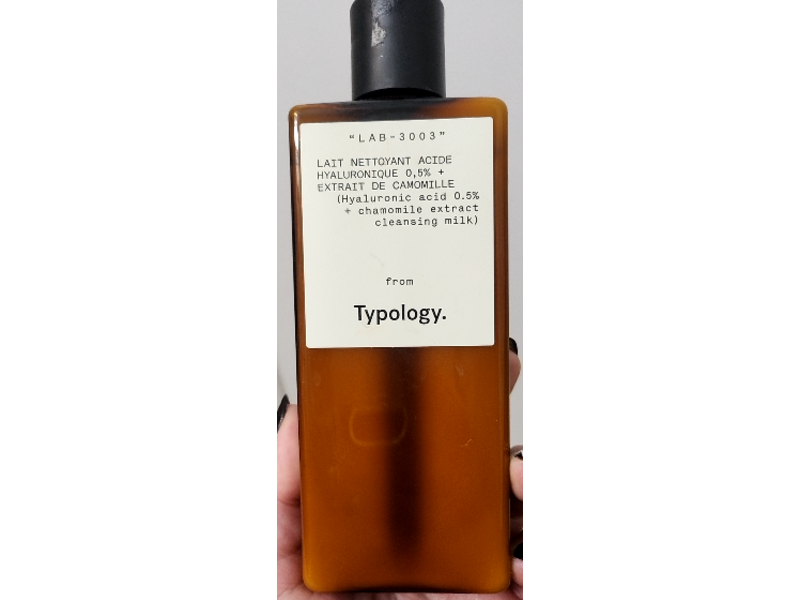 Typology Hydrating Cleansing Milk, Hyaluronic Acid + Chamomile Extract