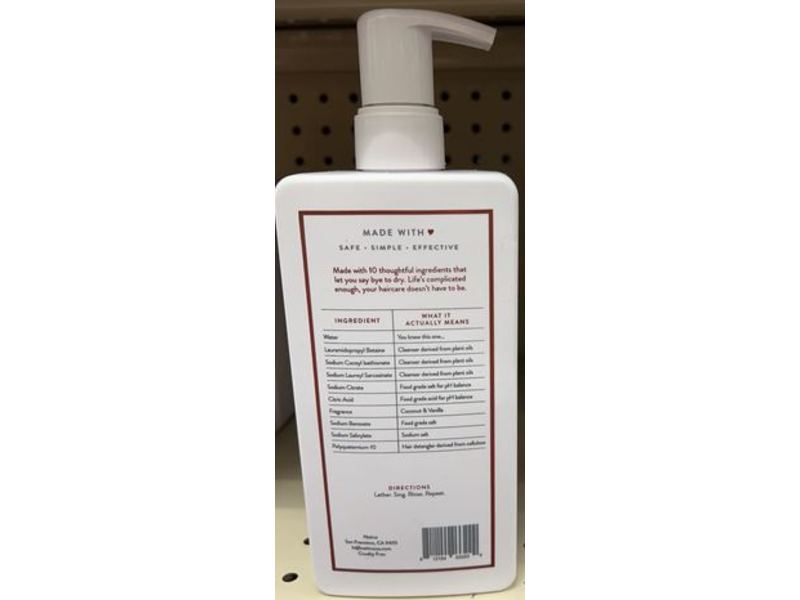 Native Moisturizing Shampoo, Coconut & Vanilla, 16.5 fl oz/487 mL