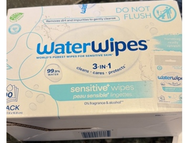 WaterWipes 3 In 1 Sensitive+ Wipes, 100 Count