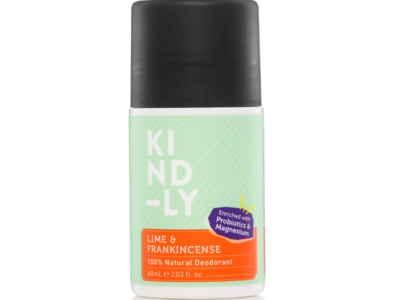Kindly Natural Deodorant, Lime & Frankincense, 2.03 fl oz/60 mL