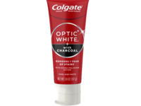 Colgate Optic White Anticavity Fluoride Toothpaste, Charcoal, Cool Mint, 3.8 fl oz/107 g - thumbnail 1