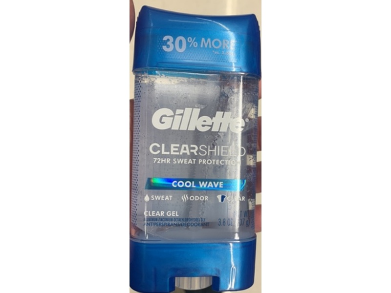Gillette Clear Shield Antiperspirant/Deodorant, Cool Wave, 3.8 fl oz/107 g