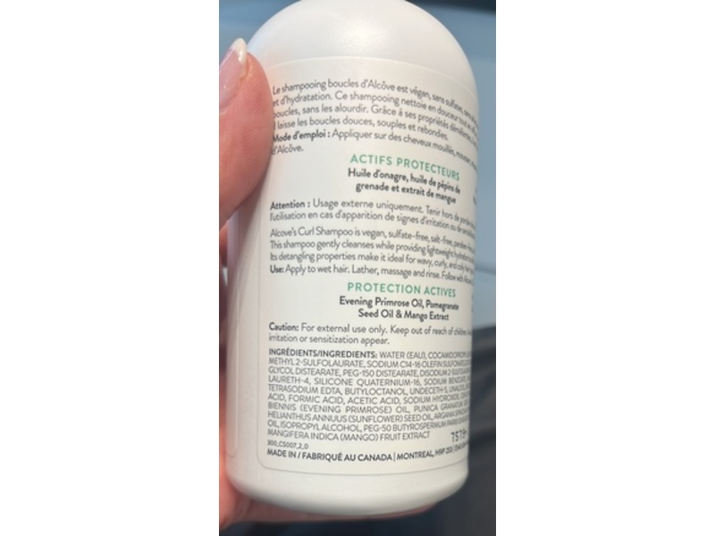 Alcove Curls Shampoo, 10 fl oz/300 mL