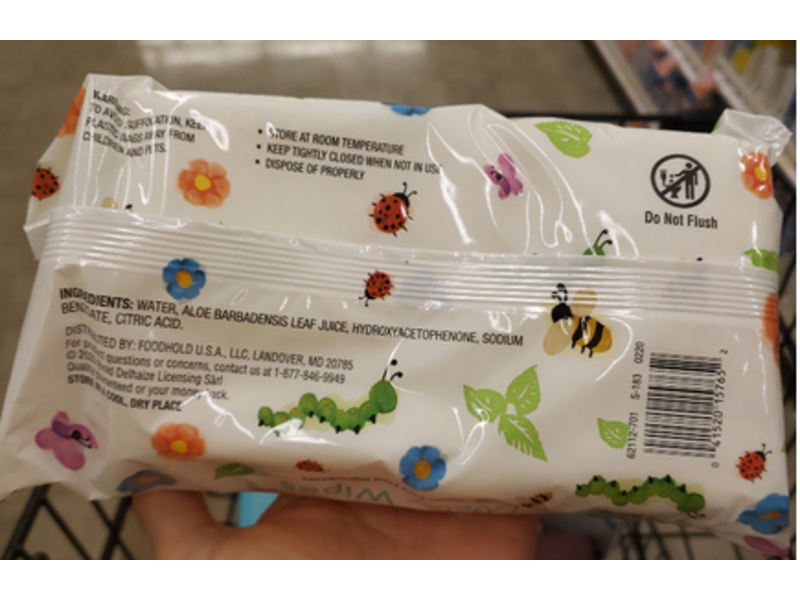 Nature's Promise Baby Water Wipes, Unscented, 64 Count