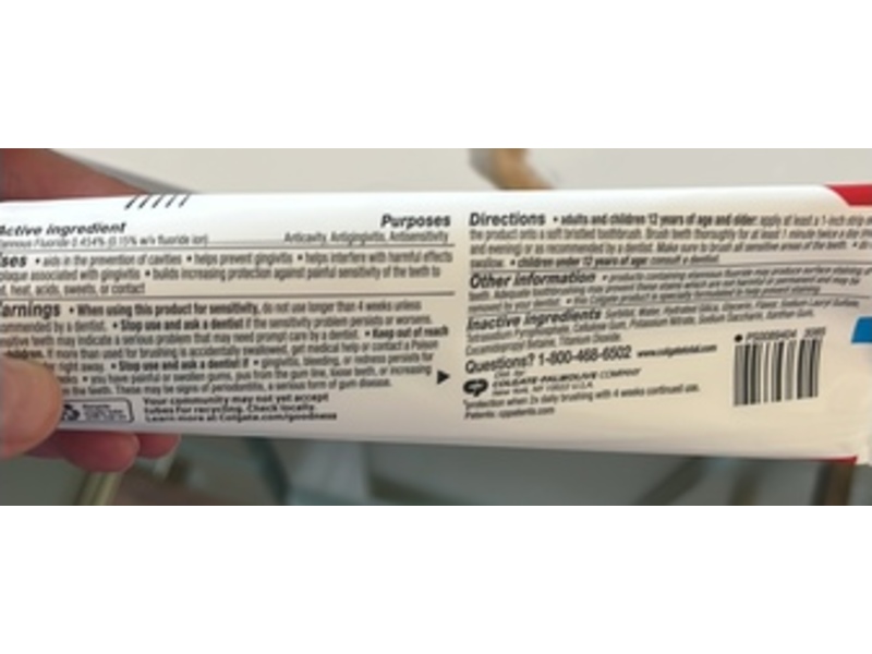 Colgate Total Active Prevention Toothpaste, Deep Clean, 5.1 oz/144 g