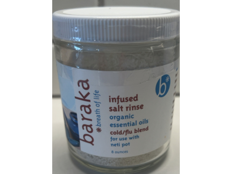 Baraka Infused Salt Rinse, Essential Oils, 8 oz