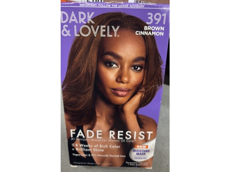Softsheen Fade Resist Rich Hair Color, 391 Brown Cinnamon, 1 Application