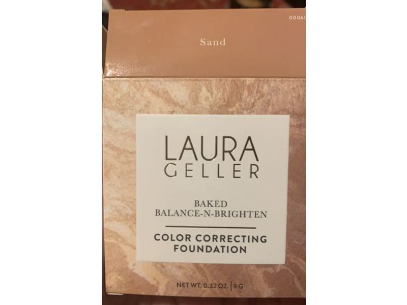 Laura Geller Baked Balance-N-Brighten Color Correcting Foundation, Sand, 0.16 oz