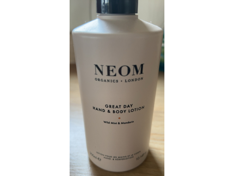 Neom Great Day Hand & Body Lotion, Wild Mint & Mandarin, 10.14 fl oz/300 mL