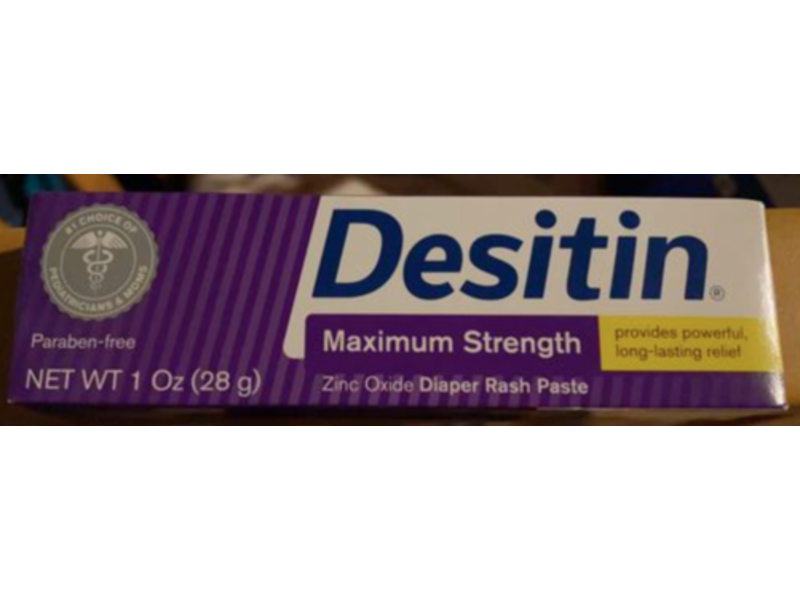 Desitin Maximum Strength Diaper Rash Paste, Zinc Oxide, 1 oz/28 g