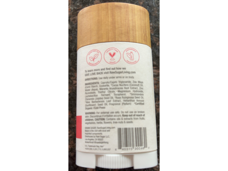 Raw Sugar Simply Deo, Beach Rose + Aloe, 2.7 oz/76 g, Pack Of 3