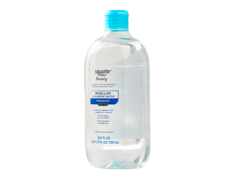 Equate Beauty Micellar Cleansing Water, Waterproof, 23.7 fl oz/700 mL