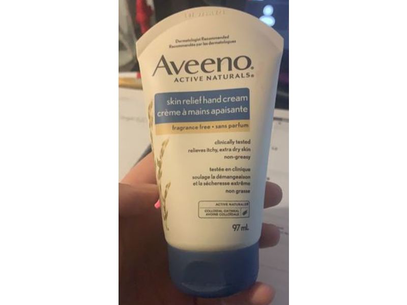 Aveeno Skin Relief Hand Cream, Fragrance Free, 97 mL