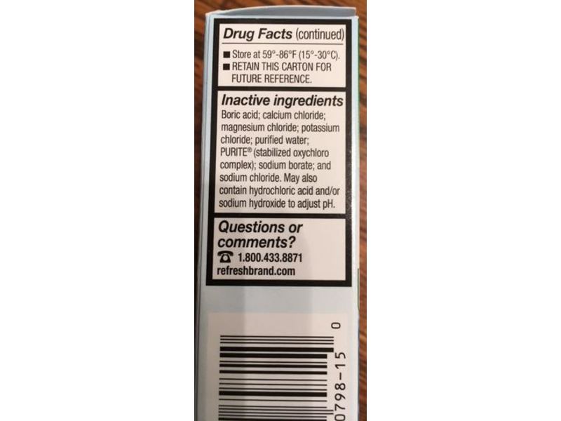 Refresh Tears Lubricant Eye Drops, 0.5 fl oz
