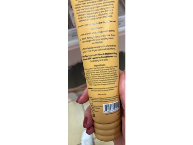 Kitsch Moisturizing Curl Cream, Coconut Oil, 5 fl oz/148 mL