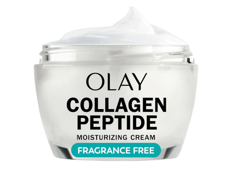 Olay Collagen Peptide 24 Hydrating Moisturizer, Fragrance Free, 1.7 oz/48 g, Pack Of 2