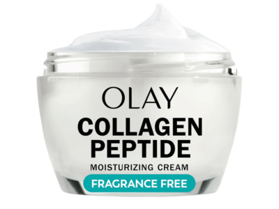 Olay Collagen Peptide 24 Hydrating Moisturizer, Fragrance Free, 1.7 oz/48 g, Pack Of 2