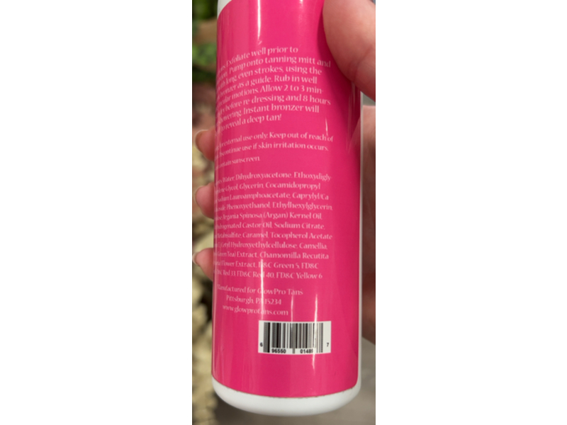 GlowPro Tans 10% DHA Sunless Tanning Mousse, Golden Glow, 6.76 oz/200 mL