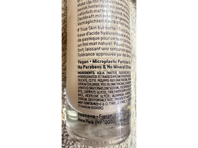 Catrice True Skin Hydrating Foundation, 018 Cool Rose, 1.01 fl oz/30 mL