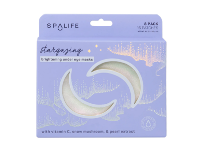 Spalife Brightening Uder Eye Masks, Stargazing, 16 Count, Pack Of 8