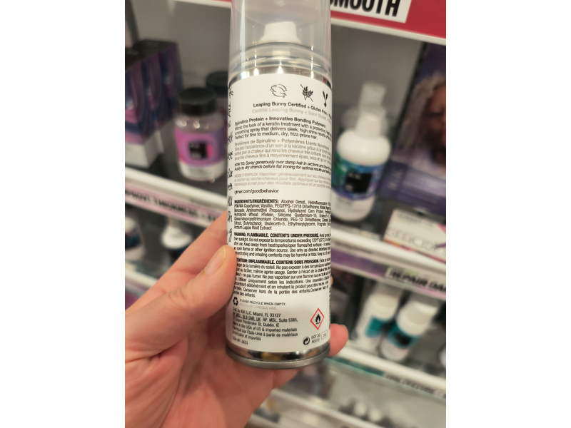 IGK Good Behavior Smoothing Spray, Spirulina Protein, 5.8 oz/186 mL