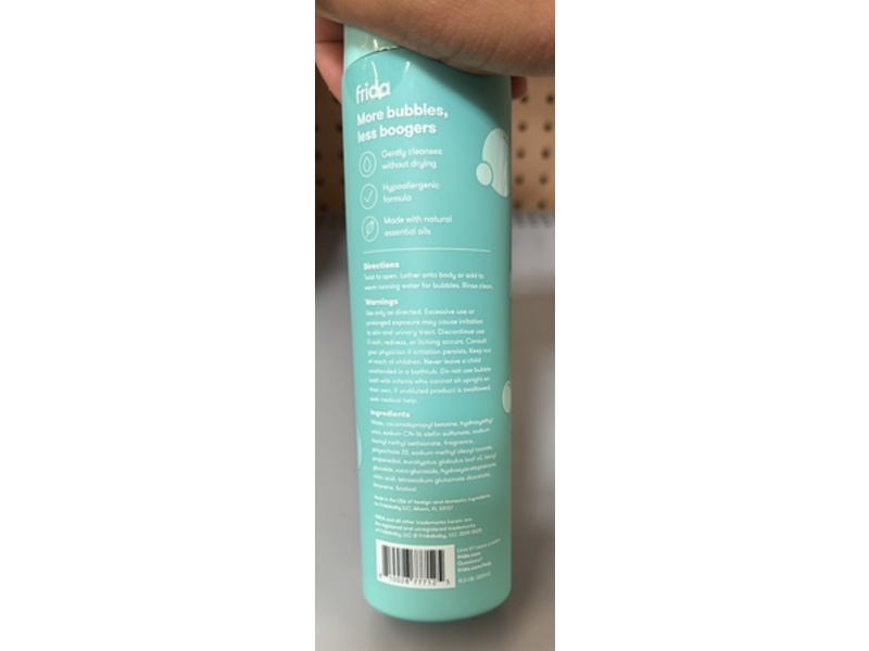 Frida Baby Breathe Easy Vapor Bubble Bath + Body Wash, Eucalyptus, 1 fl oz