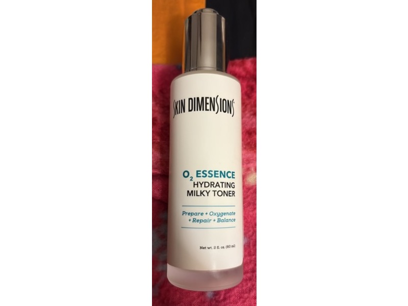 Skin Dimensions O2 Essence Hydrating Milky Toner, 2 fl oz/60 mL