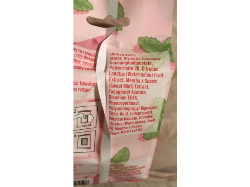 Bolero Beverly Hills Hydrating + Cleansing Facial Wipes, Watermelon & Sweet Mint, 30 Count