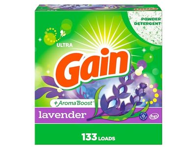 Gain Long Lasting Freshness & Brightness + Aroma Boost Laundry Detergent, Lavender, 133 Loads, 123 oz/3.49 kg