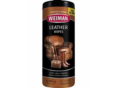 Weiman Leather Wipes, 30 Count