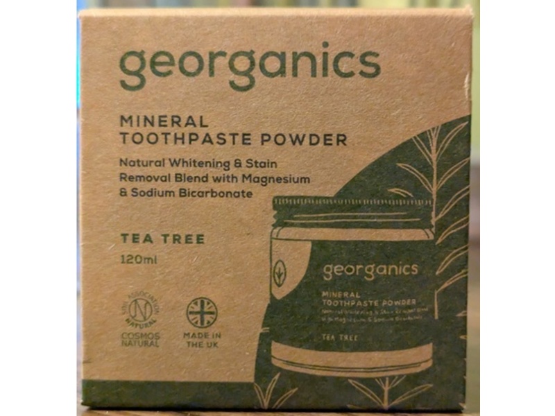 Georganics Mineral Toothpaste Powder, Tea Free, 120 mL