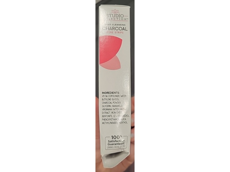 Studio Selection Deep Cleansing Pore Strips, Charcoal, 6 Count