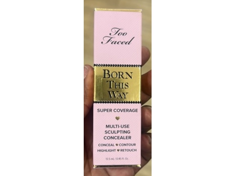 Too Faced Born This Way Multi-Use Sculpting Concealer, Spiced Rum, 0.45 fl oz/13.5 mL