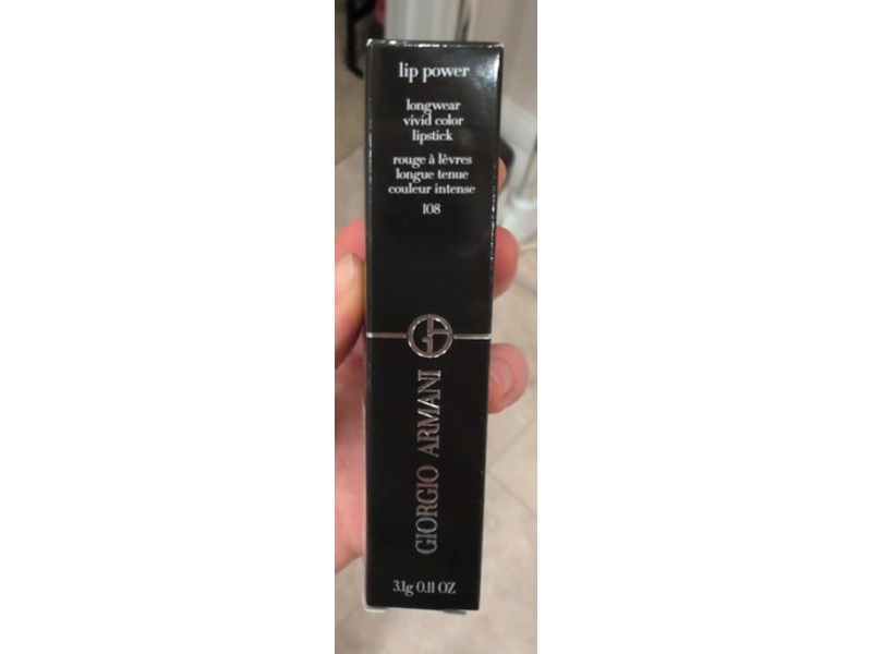 Giorgio Armani Lip Power Lipstick, 108 In Love, 0.11 oz/3.1 g