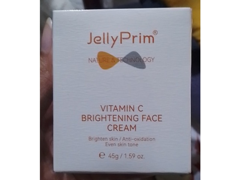 JellyPrim Vitamin C Brightening Face Cream, 1.59 oz/45 g