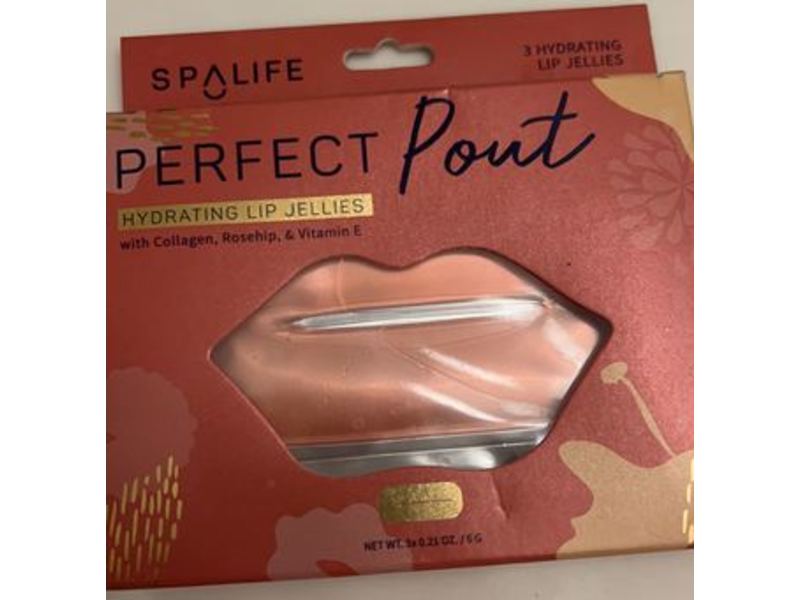 SpaLife Perfect Pout 3 Hydrating Lip Jellies, Collagen, Rosehip & Vitamin E, 6 g