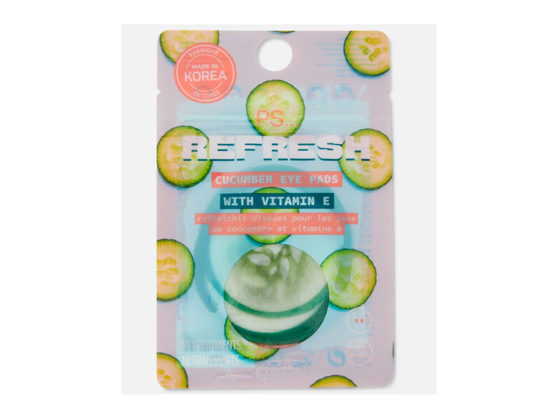 PS... Refresh Cucumber Eye Pads, Vitamin E, 10 Pairs