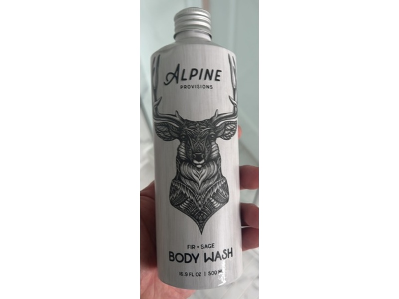 Alpine Provisions Body Wash, Fir + Sage, 16.9 fl oz/500 mL