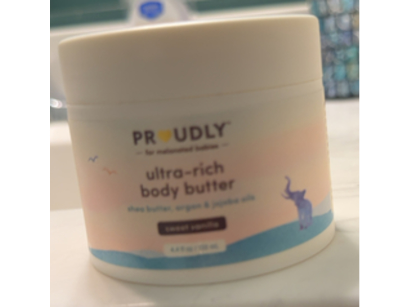 Proudly Ultra-Rich Body Butter, Sweet Vanilla, 4.4 fl oz/130 mL