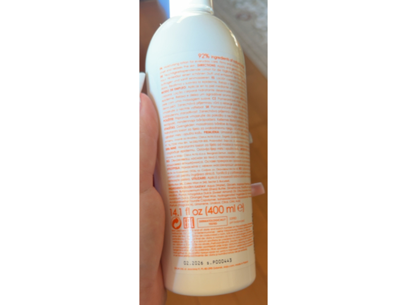 Ziaja Body Lotion, Orange Butter, 14.1 fl oz/400 mL