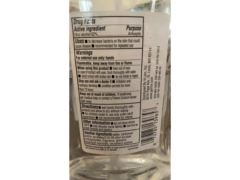 Germ-X Moisturizing Hand Sanitizer, Original, 67.6 fl oz/2 L, Pack Of 4