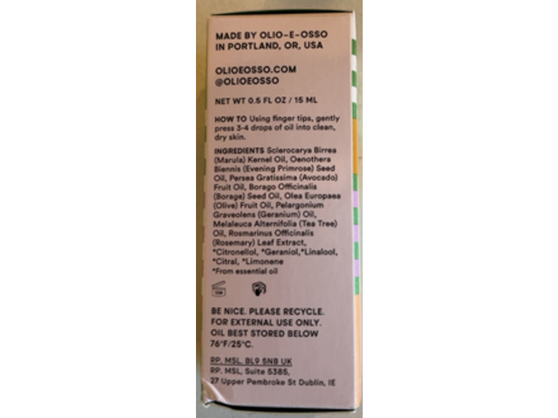 Olio E Osso Healing Hydration Salva Nourishing Face Oil, 0.5 fl oz/15 mL