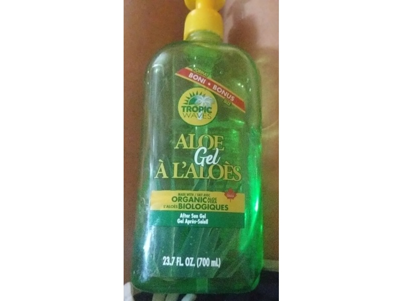 Tropic Waves After Sun Gel, Aloe, 23.7 fl oz/700 mL
