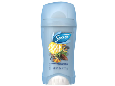 Secret Invisible Solid Breathable Deodorant, Cocoa Butter, 2.6 oz/73 g