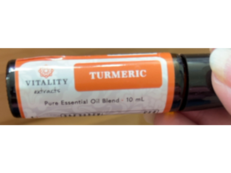 Vitality Extracts Pure Essential Oil Blend Roll On, Turmeric, 10 mL