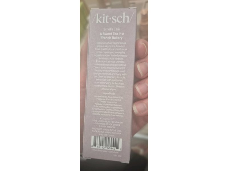 Kitsch Hair Perfume, Sheer Violet, 1.7 fl oz/50 mL